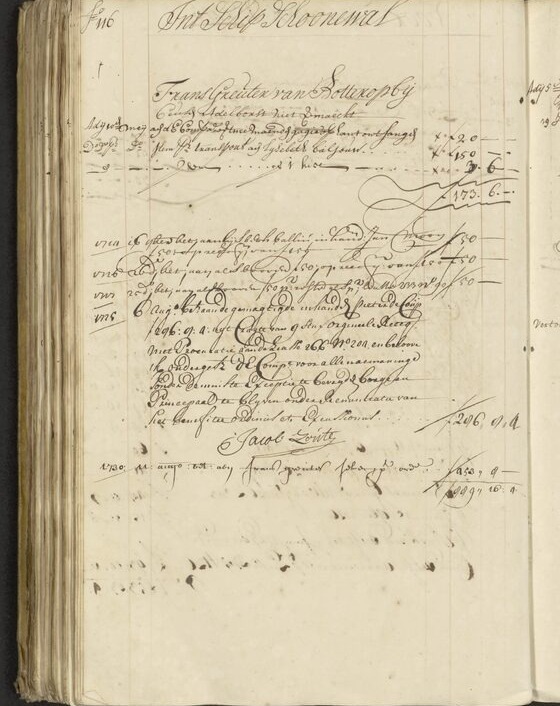 Handgeschreven folio uit het Nationaal Archief